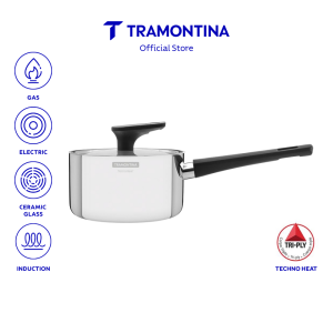 Tramontina Grano Bakelite 16cm Sauce Pan 18/10 Stainless Steel/Induction