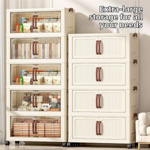 ZHUOLESHI | Multi-purpose Folding Storage Cabinet Large Capacity