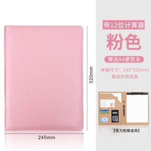 โฟลเดอร์อเนกประสงค์ A4 พร้อมเครื่องคิดเลขสําหรับสัญญาธุรกิจ ตัวแทนอสังหาริมทรัพย์ ฝ่ายขาย ผู้จัดการที่ปรึกษาทรัพย์สิน คลิปการสนทนา สํานักงาน การวัดหนังสือ คลิปบรรยายการขาย โลโก้ที่ปรับแต่งได้