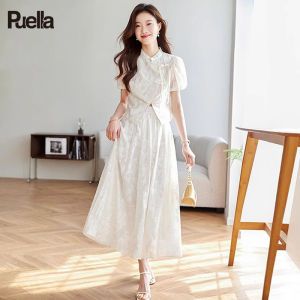 Puella | New Chinese Style Long Half Skirt