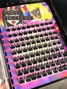 Asian American Style Thick Curling Fake Eyelashes Segmented Spiky Girl Mascara Tool Myths Animals Small Monster Packaging