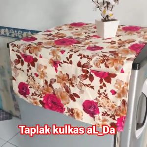 Taplak sarung kulkas bahan katun 105x50