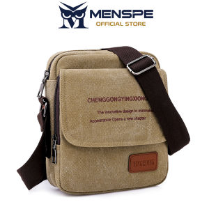 MENSPE กระเป๋าผ้าใบแฟชั่นสำหรับผู้ชายกระเป๋ากระเป๋าสะพายข้างกันน้ำสำหรับเดินทางกระเป๋าโทรศัพท์กระเป๋าธุรกิจกระเป๋าลำลองน้ำหนักเบากระเป๋าถนนกีฬาหย่อนใจแฟชั่นสำหรับนักศึกษา