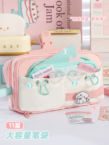 Túi Đựng Bút Chì Dung Tích Lớn Màu Tương Phản Dễ Thương Đơn Giản Dành Cho Học Sinh Trung Học Phổ Thông Nam Nữ Trẻ Em
