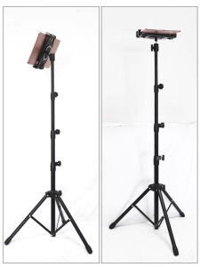 Adjustable Height Floor Stand for Mobile Phone Tablet Laptop Video Art Student Sketching Tripod Stand Pyrami Design