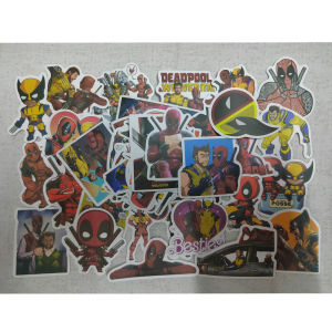 Hot Toys | 50pcs Disney The Avengers Deadpool Cartoon Stickers Cool Super Hero Anime Decals DIY Phone Laptop Skateboard Sticker Decor