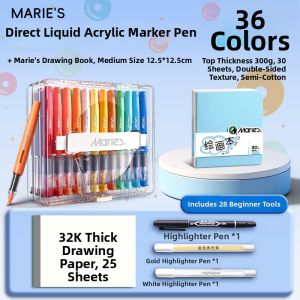 Marie’s | Non-toxic Washable Stackable Soft-tip Marker Pen Set