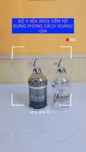 BỘ 6 NĨA INOX KÈM HŨ ĐỰNG PHONG CÁCH HOÀNG GIA