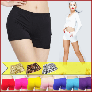 Latina Belly Dance Practice Suit Cotton Elastic Safety Shorts Womens Dance Performance Short Pants Thin Milk Silk Material