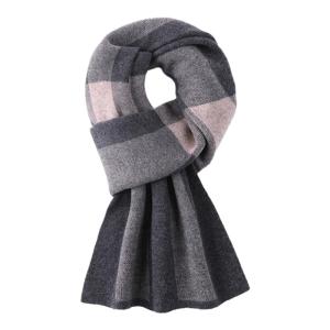 Pure Silk Wool Scarf for Men Hangzhou Style Winter Gift for Husband Boyfriend Student Birthday Korean Version Thickened Wool Scarf