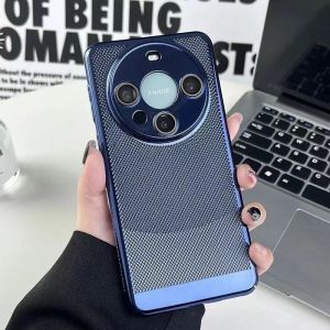 Ultra-Thin Breathable Gyro Stand Huawei Mate60 pro Phone Case Electroplated Cooling Cover Compatible with Mate50/40 pro Full Protection Shockproof