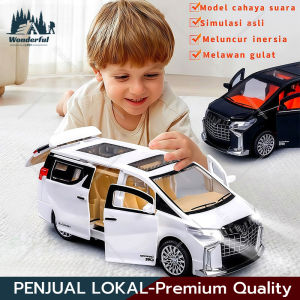 [Ramadan Promo] ikubaby Alphard 1:32 Mobil bisnis Polisi Lintas Negara Mobil Mainan Anak-anak Dapat Membuka Pintu