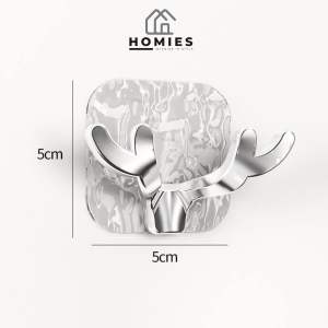 GANTUNGAN KAIT MEWAH PREMIUM BENTUK KEPALA RUSA / GANTUNGAN TEMPEL DINDING DAPUR KAMAR TOILET / HANGER ARYLIC