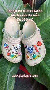 Giày Sục CROCS Classic dành cho Nam Nữ (Tặng 10 sticker ngẫu nhiên)