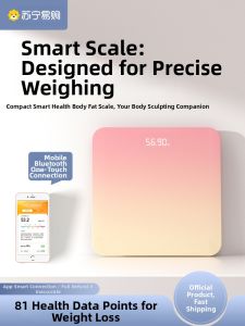 High Precision Electronic Body Weight Scale Smart Charging Fat Mass Scale for Girls Home Use Small Size Health Care Equipment