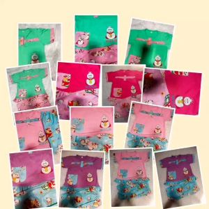 Stelan Anak Bordil Mixiue Kerut & Celana Pendek Lengan Pendek