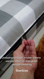 Sarung Kasur Busa 4321/ Sprei Resleting Finetrus