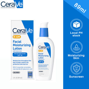 CeraVe AM Facial Moisturizing Lotion with Sunscreen SPF 30 Lightweight Repair for Sensitive Skin