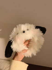 Cute Plush Blush Dog Hairband for Women Face Wash Hair Accessories Fluffy Hair Card Headwear Sweet Style Non-Tessellated