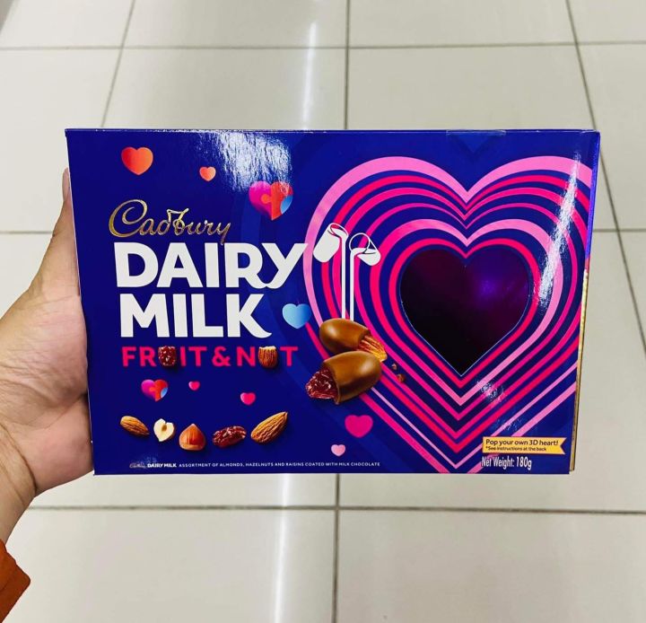 Cadbury Dairy Milk Fruit And Nut 180g Box Lazada Ph