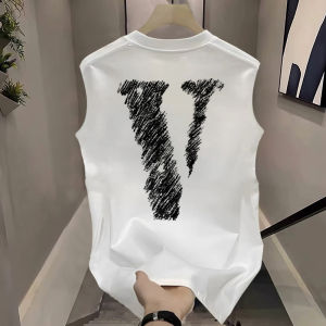 Áo Ba Lỗ Không Tay Cotton Nguyên Chất Mùa Hè Cho Nam Thiết Kế Thời Trang Cổ Tròn Đa Năng Áo Thun Thường Ngày Thoáng Khí