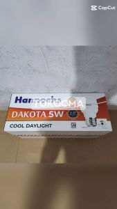 Lampu LED Bohlam Dakota 5w 5watt Hannochs Cahaya Putih 1 DUS 100Pcs