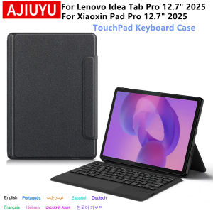 AJIUYU Keyboard Case For Lenovo Idea Tab Pro 12.7 inch 2025 Tablet Funda for Xiaoxin Pad Pro 2025 TB373FU TB375FC Keyboard Cover