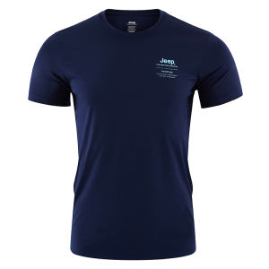 Jeep | Jeep Official Mens Cotton T-Shirt Breathable Elastic Short Sleeve Summer Outdoor Commuting Fitness Sports Top Jeeps