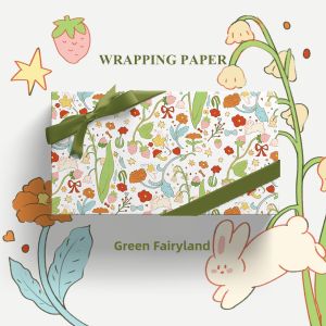 ISUKA | Cute Cartoon Drawn Gift Wrapping Paper
