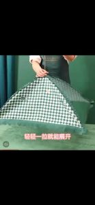 Kitchen Mesh Umbrella Food Cover Foldable Pop Up Food Net Table Cover Fly Cover Food Keeper Lace Anti-fly Stain Proof Living Checkerboard