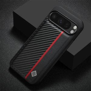 EUCAGR Ultrathin Carbon Fiber Leather Phone Case For Google Pixel 9 Pro XL 8 8A 8Pro 7 7Pro 7A Back Cover Shockproof Phone Case