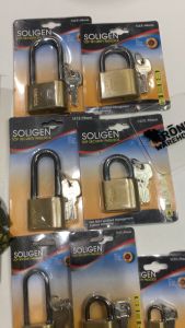 SOLIGEN Gembok Baja Leher Panjang Pendek 25 30 40 50 60mm Kunci Pintu