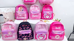 Ready Stock Barbie Girl School Bag Children Travel Bag Tuition Bag Doll Bag Student Backpack Pre-School Kindergarten Bag Beg Anak