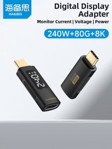 Hagibis | Display Adapter Data Transmission Charging Power Monitor 240W USB4