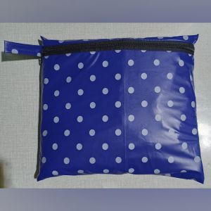 jas hujan polkadot model setelan ukuran dewasa