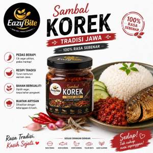 EazyBite Sambal Korek Tradisi Jawa 190g | Artisan Homemade | Mak Jah Tradition recipe