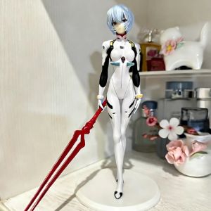 Bandai | 22cm New Evangelion Rei Figure Toys Doll Christmas Birthday Gift For Kids Girls