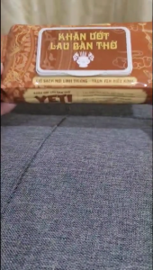 Thùng 5 gói Khăn ướt lau bàn thờ tinh dầu Trầm nguyên chất 35 tờ size siêu bự 18*20cm Khăn bao sái