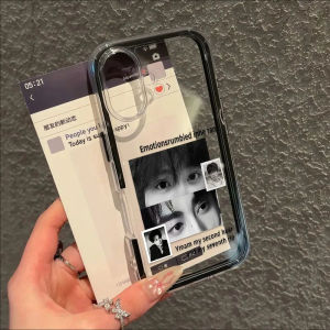 Cartoon Dual Gaze iPhone Case Protective Shell for Xiaomi Huawei Vivo Apple Models 17 16 pro Max 15 14 13 12 11 Simplistic Design