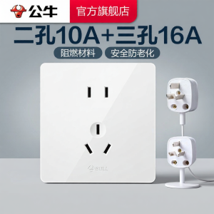 Bull | Two-Port 10A Three-Port 16A Five-Port Socket 86 Type Switch Panel