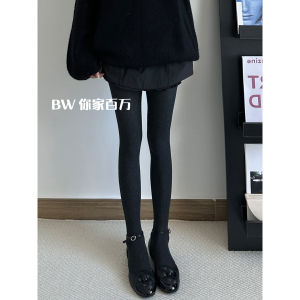 Purple Vertical Striped Womens Thin Pure Cotton Pantyhose Autumn Winter Elastic One-Piece Leggings for Skirts Y2K Base Layer