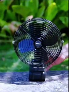 พัดลมแบตบล็อก พัดลมชาร์จแบต 8นิ้ว 48V พัดลมไร้สายขนาดเล็กกลางแจ้ง พัดลมแบตเตอรี่ไร้สาย ความจุสูงแบบพกพา