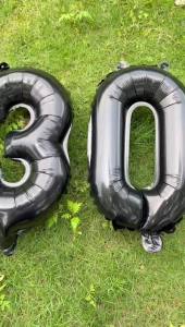 Bóng Bay Foil Số 32 Inch Happy Birthday Bóng Bay Số Treo Trang Trí Sinh Nhật Người Lớn Kỷ Niệm Số 16 30 40 50 60 1 Túi