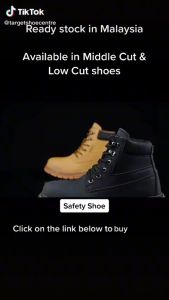 Swiss Hammer Quality Industrial Footware Steel Toe Cap Work Safety Shoe Low Cut High Cut Kasut Safety Lelaki Perempuan
