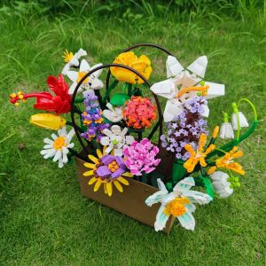 Sembo Block Flower Rose Sunflower Building Blocks Bouquet Assembled Toys for Lover Girls Mothers Day Gift Gift