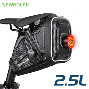 NEWBOLER Bicycle Saddle Bag Mini Portable EVA Tool Storage Bag Reflective Rear Seat Bag Splash Waterproof  Saddle Riding Bag