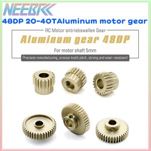 48DP 5mm Shaft Aluminum Motor Gear 20T 22T 24T 26T 28T 30T 32T 34T 36T 38T 40T Metal Pinion Gear for 1/10 RC Model Car Toy Parts