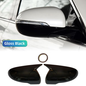 For Kia Sorento 2015-2020 Car Rearview Side Mirror Cover Wing Cap Trim Carbon Fiber Black Look Car exterior parts