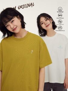 เสื้อยืดคอกลมแขนสั้นสำหรับผู้หญิงในช่วงฤดูร้อน แห้งเร็ว ระบายอากาศได้ดี หลวม ไม่เกิดริ้วรอย เสื้อผ้าทำงานแบบลำลอง