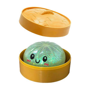 Bandai | 1-12pcs Glitter Dumpling Squishy With Box Sensory Squeeze Toy for Stress Relief New Dumplings
